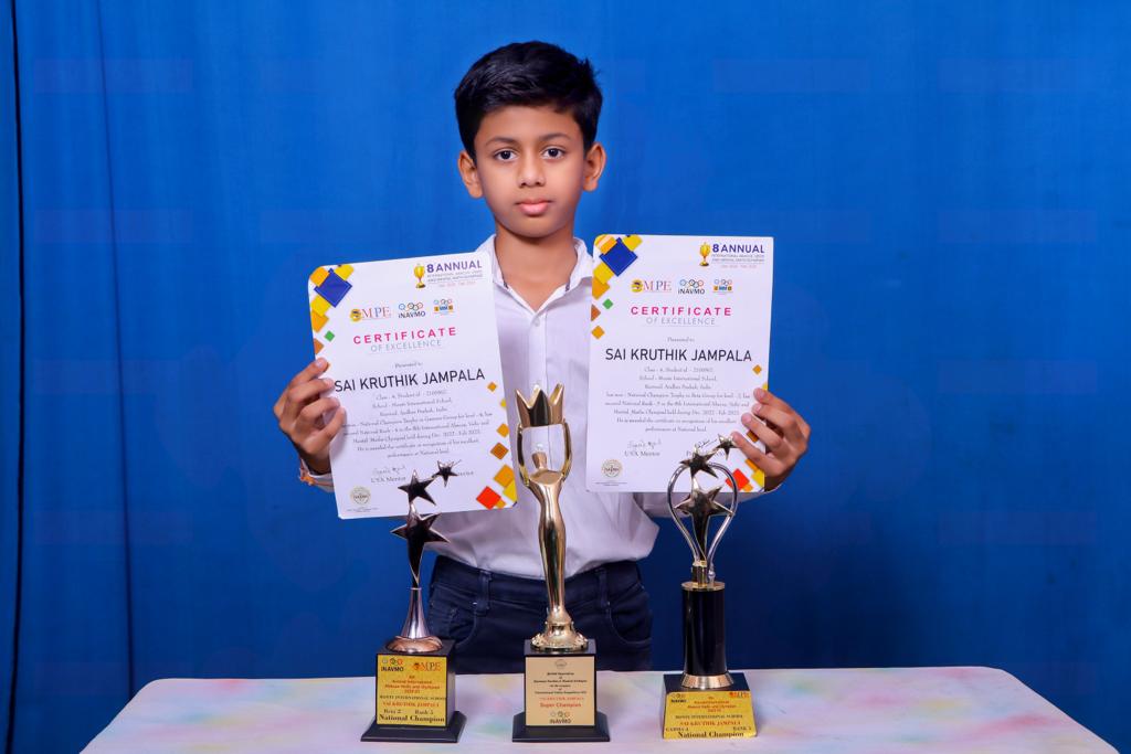 National Champion Sai Kruthik Jampala