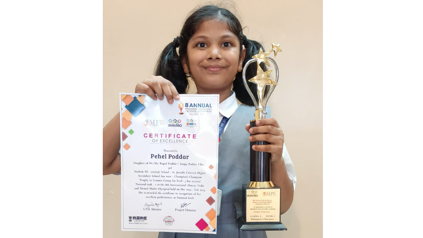 National Champion Pehel Poddar